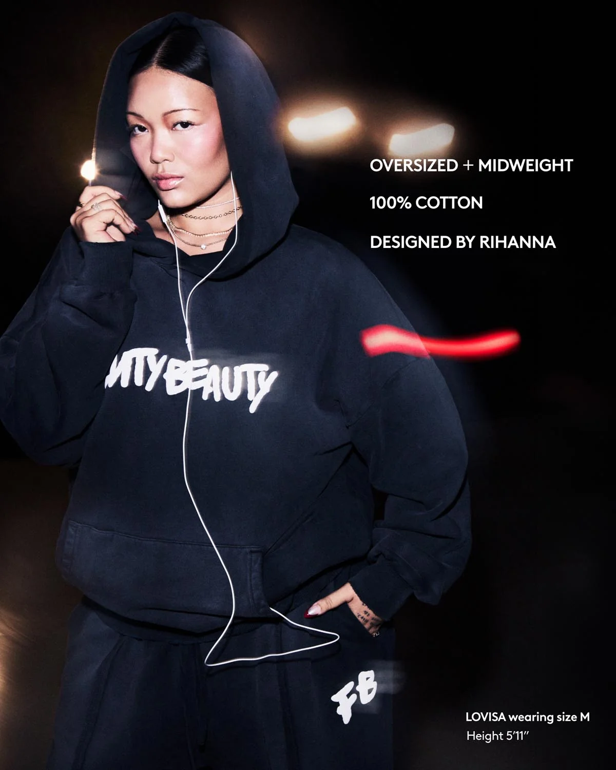 Fenty Beauty Oversized Unisex Hoodie and Sweatpant Set - Image 2