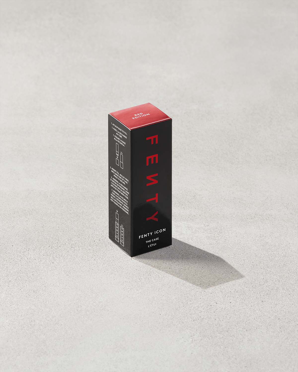 Fenty Icon The Case Semi-Matte Refillable Lipstick — Red Edition - Image 4