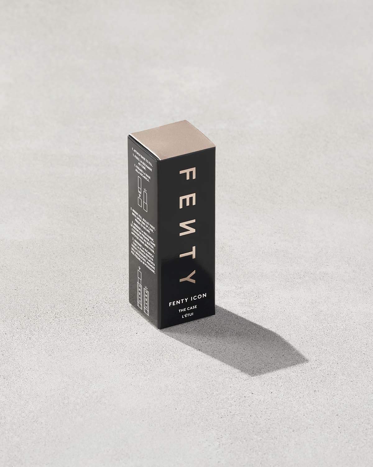 Fenty Icon The Case Semi-Matte Refillable Lipstick — Metallic Nude - Image 4