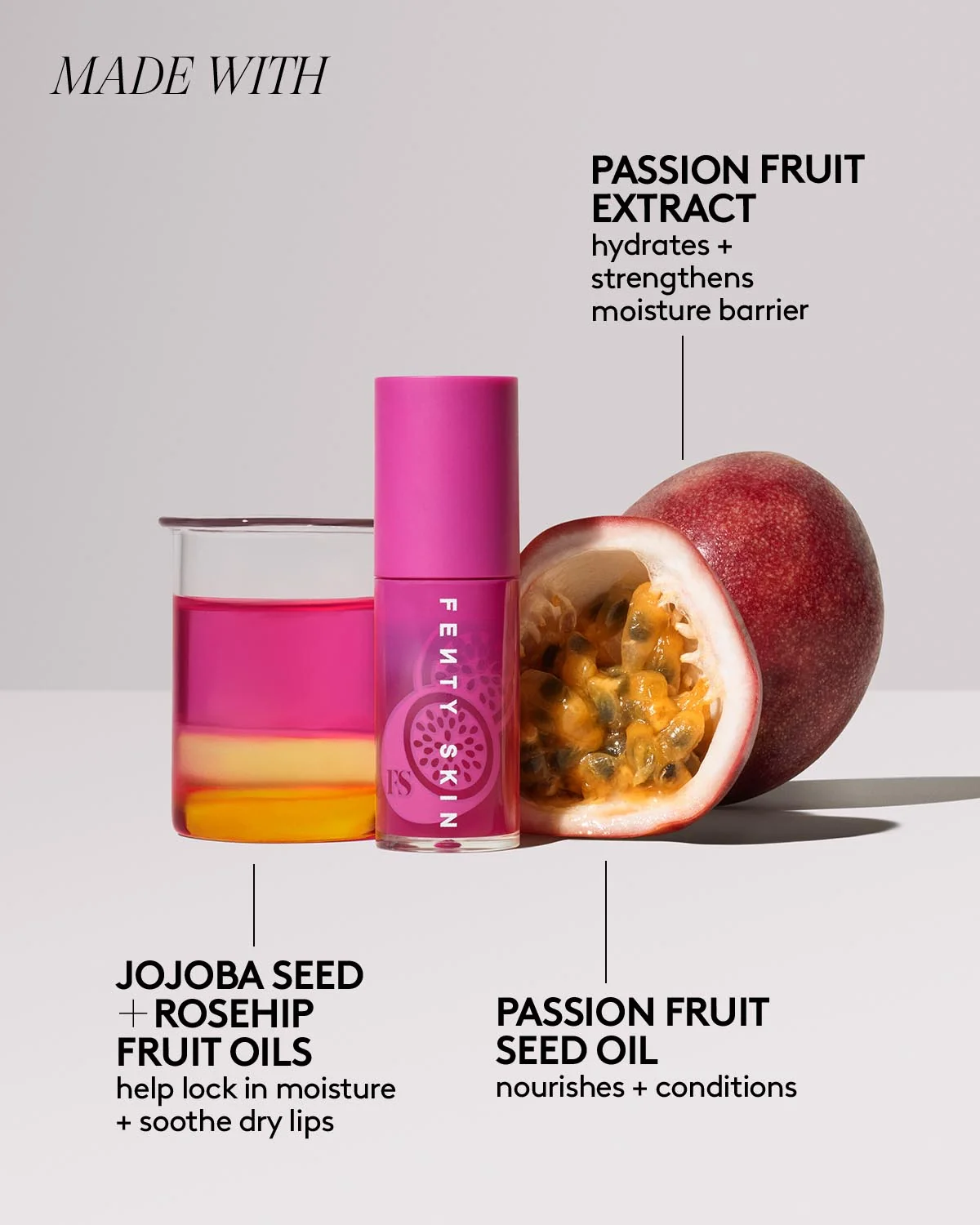 Fenty Treatz Hydrating + Strengthening Lip Oil — Passion Fruit - Image 5